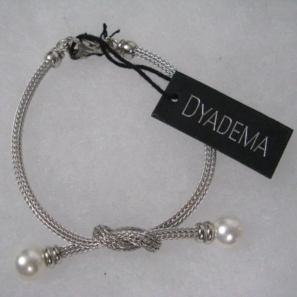 Dyadema Jewelry Dyadema Bracelet 925 Sterling Silver Mesh Love